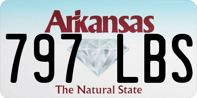 AR license plate 797LBS