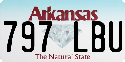AR license plate 797LBU