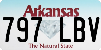AR license plate 797LBV