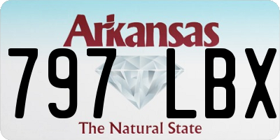 AR license plate 797LBX