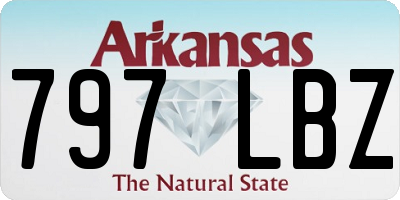 AR license plate 797LBZ