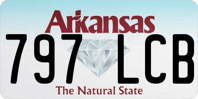 AR license plate 797LCB