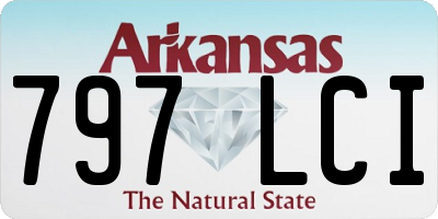 AR license plate 797LCI