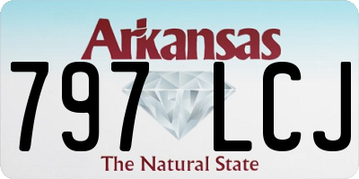 AR license plate 797LCJ