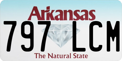 AR license plate 797LCM