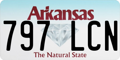 AR license plate 797LCN