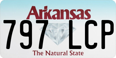 AR license plate 797LCP