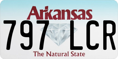 AR license plate 797LCR