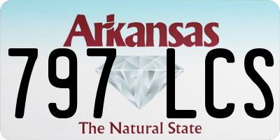 AR license plate 797LCS