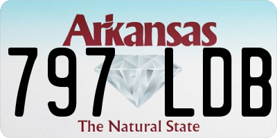 AR license plate 797LDB