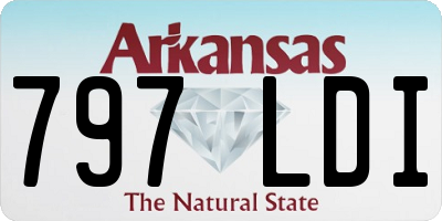 AR license plate 797LDI