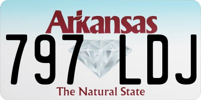 AR license plate 797LDJ