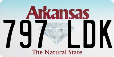 AR license plate 797LDK
