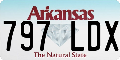 AR license plate 797LDX
