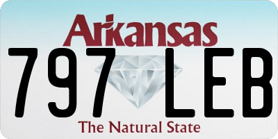 AR license plate 797LEB