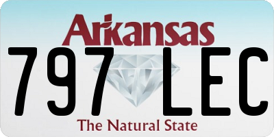 AR license plate 797LEC