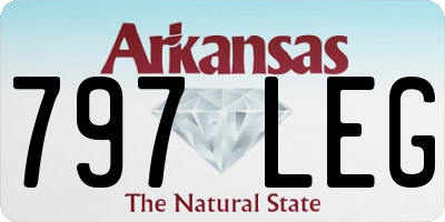 AR license plate 797LEG