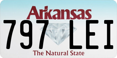 AR license plate 797LEI