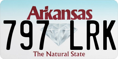 AR license plate 797LRK