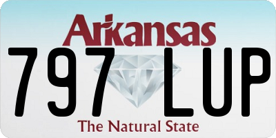 AR license plate 797LUP