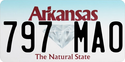 AR license plate 797MAO
