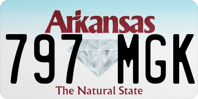 AR license plate 797MGK