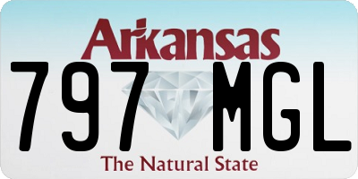 AR license plate 797MGL
