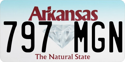 AR license plate 797MGN