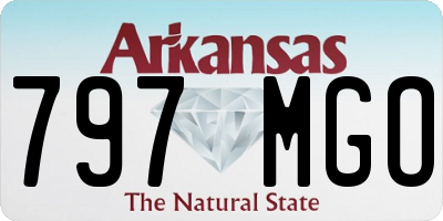 AR license plate 797MGO