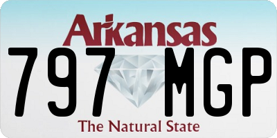 AR license plate 797MGP