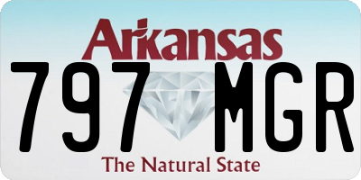 AR license plate 797MGR