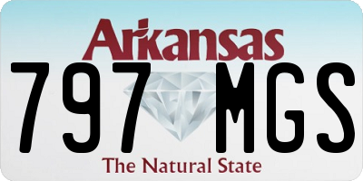 AR license plate 797MGS