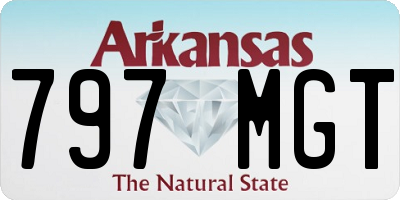 AR license plate 797MGT