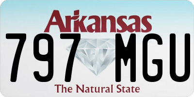 AR license plate 797MGU