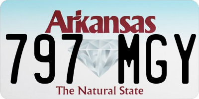 AR license plate 797MGY