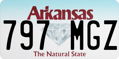 AR license plate 797MGZ