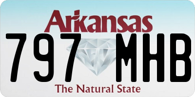 AR license plate 797MHB