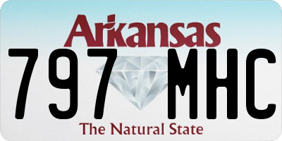 AR license plate 797MHC