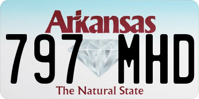 AR license plate 797MHD