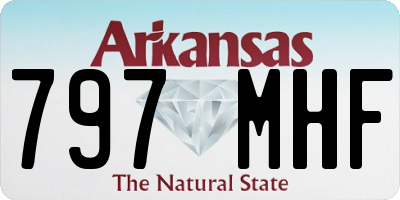AR license plate 797MHF