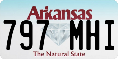 AR license plate 797MHI