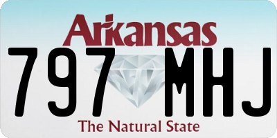 AR license plate 797MHJ