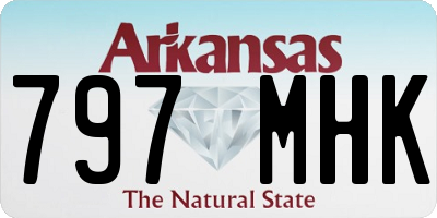 AR license plate 797MHK