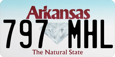 AR license plate 797MHL