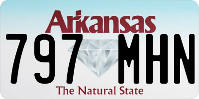 AR license plate 797MHN