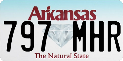 AR license plate 797MHR