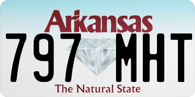 AR license plate 797MHT