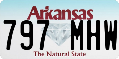 AR license plate 797MHW