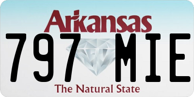 AR license plate 797MIE