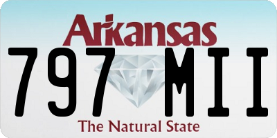 AR license plate 797MII